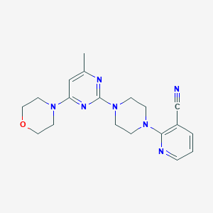 2-{4-[4-Methyl-6-(morpholin-4-yl)pyrimidin-2-yl]piperazin-1-yl}pyridine-3-carbonitrile