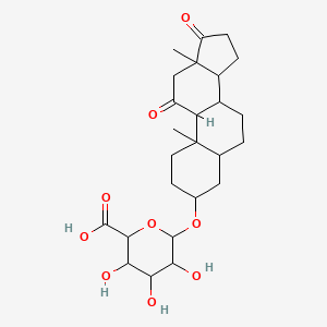 molecular formula C25H36O9 B1222823 11-Oxo-androsterone glucuronide 