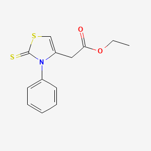 Ethyl 2-(3-phenyl-2-sulfanylidene-1,3-thiazol-4-yl)acetate