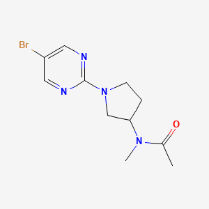 N-[1-(5-bromopyrimidin-2-yl)pyrrolidin-3-yl]-N-methylacetamide