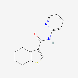 molecular formula C14H14N2OS B1222826 N-(2-Pyridinyl)-4,5,6,7-tetrahydro-1-benzothiophene-3-carboxamide 
