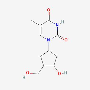 molecular formula C11H16N2O4 B1222829 (-)-3'-Epi-carba-thymidine 