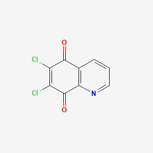 molecular formula C9H3Cl2NO2 B1222834 6,7-Dichloroquinoline-5,8-dione CAS No. 6541-19-1