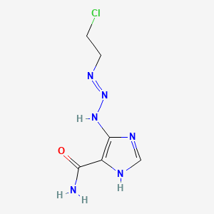 molecular formula C6H9ClN6O B1222837 5-(3-(2-Chloroethyl)triazen-1-yl)imidazole-4-carboxamide CAS No. 28177-14-2