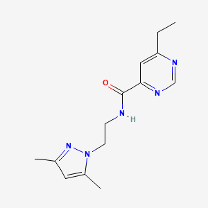 N-[2-(3,5-dimethyl-1H-pyrazol-1-yl)ethyl]-6-ethylpyrimidine-4-carboxamide