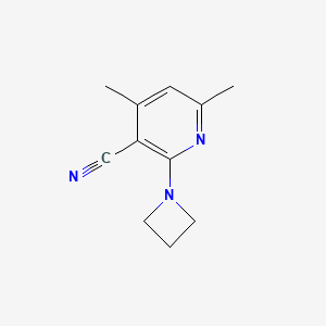 2-(Azetidin-1-yl)-4,6-dimethylpyridine-3-carbonitrile