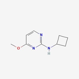 molecular formula C9H13N3O B12228440 N-cyclobutyl-4-methoxypyrimidin-2-amine 