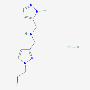 1-[1-(2-fluoroethyl)-1H-pyrazol-3-yl]-N-[(1-methyl-1H-pyrazol-5-yl)methyl]methanamine