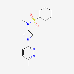 N-methyl-N-[1-(6-methylpyridazin-3-yl)azetidin-3-yl]cyclohexanesulfonamide