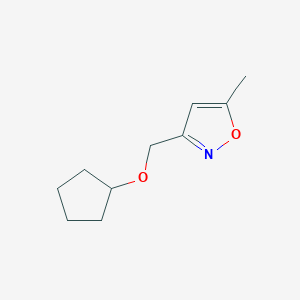 3-[(Cyclopentyloxy)methyl]-5-methyl-1,2-oxazole