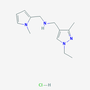 1-(1-ethyl-3-methyl-1H-pyrazol-4-yl)-N-[(1-methyl-1H-pyrrol-2-yl)methyl]methanamine