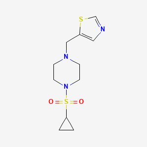 1-(Cyclopropanesulfonyl)-4-[(1,3-thiazol-5-yl)methyl]piperazine