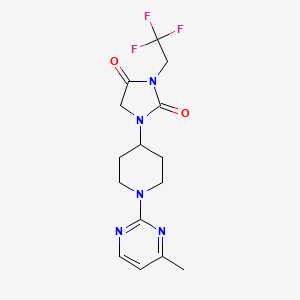 1-[1-(4-Methylpyrimidin-2-yl)piperidin-4-yl]-3-(2,2,2-trifluoroethyl)imidazolidine-2,4-dione