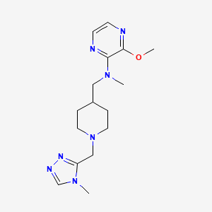 3-methoxy-N-methyl-N-({1-[(4-methyl-4H-1,2,4-triazol-3-yl)methyl]piperidin-4-yl}methyl)pyrazin-2-amine