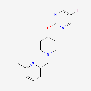 5-Fluoro-2-({1-[(6-methylpyridin-2-yl)methyl]piperidin-4-yl}oxy)pyrimidine