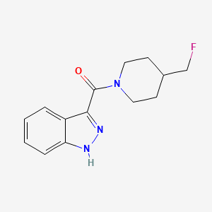 3-[4-(fluoromethyl)piperidine-1-carbonyl]-1H-indazole