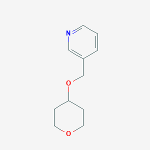 3-[(Oxan-4-yloxy)methyl]pyridine