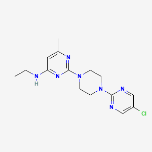 2-[4-(5-chloropyrimidin-2-yl)piperazin-1-yl]-N-ethyl-6-methylpyrimidin-4-amine