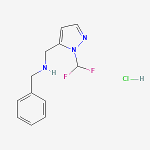 benzyl{[1-(difluoromethyl)-1H-pyrazol-5-yl]methyl}amine