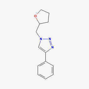 1-[(oxolan-2-yl)methyl]-4-phenyl-1H-1,2,3-triazole