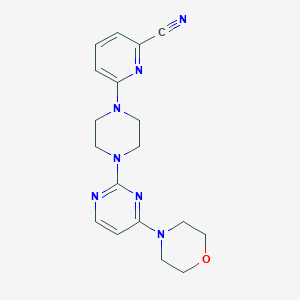 6-{4-[4-(Morpholin-4-yl)pyrimidin-2-yl]piperazin-1-yl}pyridine-2-carbonitrile