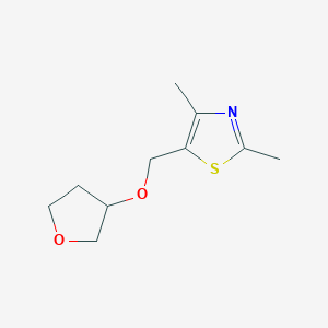 2,4-Dimethyl-5-[(oxolan-3-yloxy)methyl]-1,3-thiazole