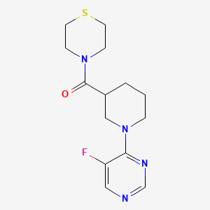 4-[1-(5-Fluoropyrimidin-4-yl)piperidine-3-carbonyl]thiomorpholine