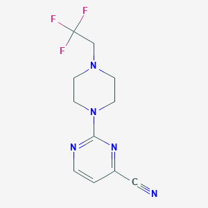 2-[4-(2,2,2-Trifluoroethyl)piperazin-1-yl]pyrimidine-4-carbonitrile