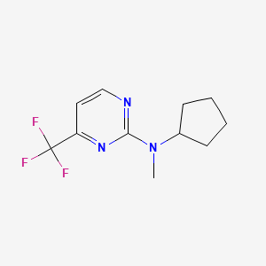 N-cyclopentyl-N-methyl-4-(trifluoromethyl)pyrimidin-2-amine