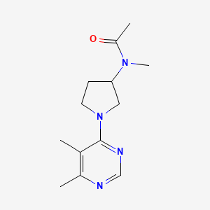 N-[1-(5,6-dimethylpyrimidin-4-yl)pyrrolidin-3-yl]-N-methylacetamide