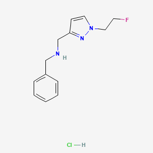 benzyl{[1-(2-fluoroethyl)-1H-pyrazol-3-yl]methyl}amine