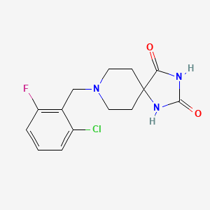 8-[(2-Chloro-6-fluorophenyl)methyl]-1,3,8-triazaspiro[4.5]decane-2,4-dione