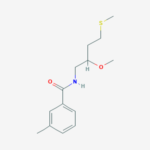 molecular formula C14H21NO2S B12228785 N-[2-methoxy-4-(methylsulfanyl)butyl]-3-methylbenzamide 