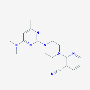 2-{4-[4-(Dimethylamino)-6-methylpyrimidin-2-yl]piperazin-1-yl}pyridine-3-carbonitrile