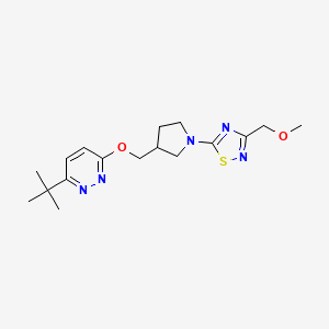 3-Tert-butyl-6-({1-[3-(methoxymethyl)-1,2,4-thiadiazol-5-yl]pyrrolidin-3-yl}methoxy)pyridazine