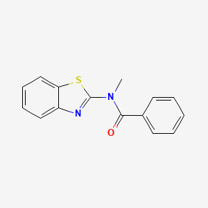 molecular formula C15H12N2OS B1222881 N-(1,3-苯并噻唑-2-基)-N-甲基苯甲酰胺 