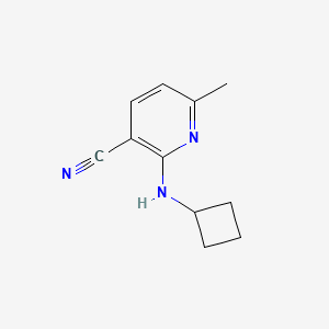 molecular formula C11H13N3 B12228810 2-(Cyclobutylamino)-6-methylpyridine-3-carbonitrile 