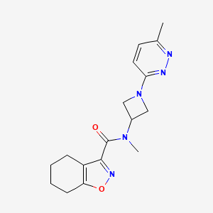 N-methyl-N-[1-(6-methylpyridazin-3-yl)azetidin-3-yl]-4,5,6,7-tetrahydro-1,2-benzoxazole-3-carboxamide