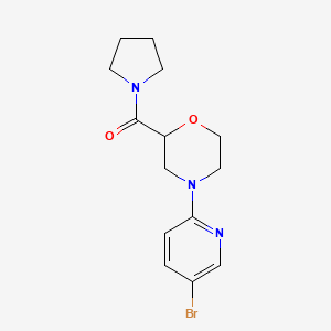 4-(5-Bromopyridin-2-yl)-2-(pyrrolidine-1-carbonyl)morpholine