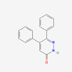 molecular formula C16H12N2O B1222894 5,6-二苯基吡哒嗪-3-酮 CAS No. 2166-34-9