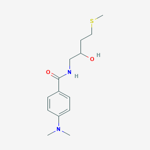 4-(dimethylamino)-N-[2-hydroxy-4-(methylsulfanyl)butyl]benzamide