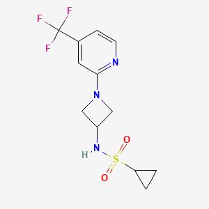 N-{1-[4-(trifluoromethyl)pyridin-2-yl]azetidin-3-yl}cyclopropanesulfonamide