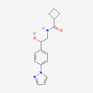 N-{2-hydroxy-2-[4-(1H-pyrazol-1-yl)phenyl]ethyl}cyclobutanecarboxamide