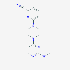 6-{4-[2-(Dimethylamino)pyrimidin-4-yl]piperazin-1-yl}pyridine-2-carbonitrile