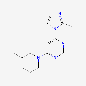 4-(2-methyl-1H-imidazol-1-yl)-6-(3-methylpiperidin-1-yl)pyrimidine