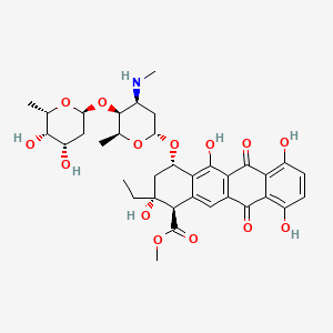 molecular formula C35H43NO14 B1222906 Schaunardimycin CAS No. 93423-02-0
