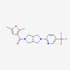 2-[5-(2,5-Dimethylfuran-3-carbonyl)-octahydropyrrolo[3,4-c]pyrrol-2-yl]-5-(trifluoromethyl)pyridine