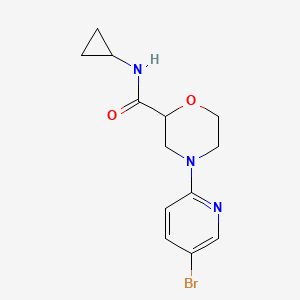 4-(5-bromopyridin-2-yl)-N-cyclopropylmorpholine-2-carboxamide