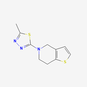 2-methyl-5-{4H,5H,6H,7H-thieno[3,2-c]pyridin-5-yl}-1,3,4-thiadiazole