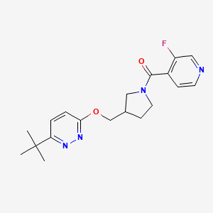 3-Tert-butyl-6-{[1-(3-fluoropyridine-4-carbonyl)pyrrolidin-3-yl]methoxy}pyridazine